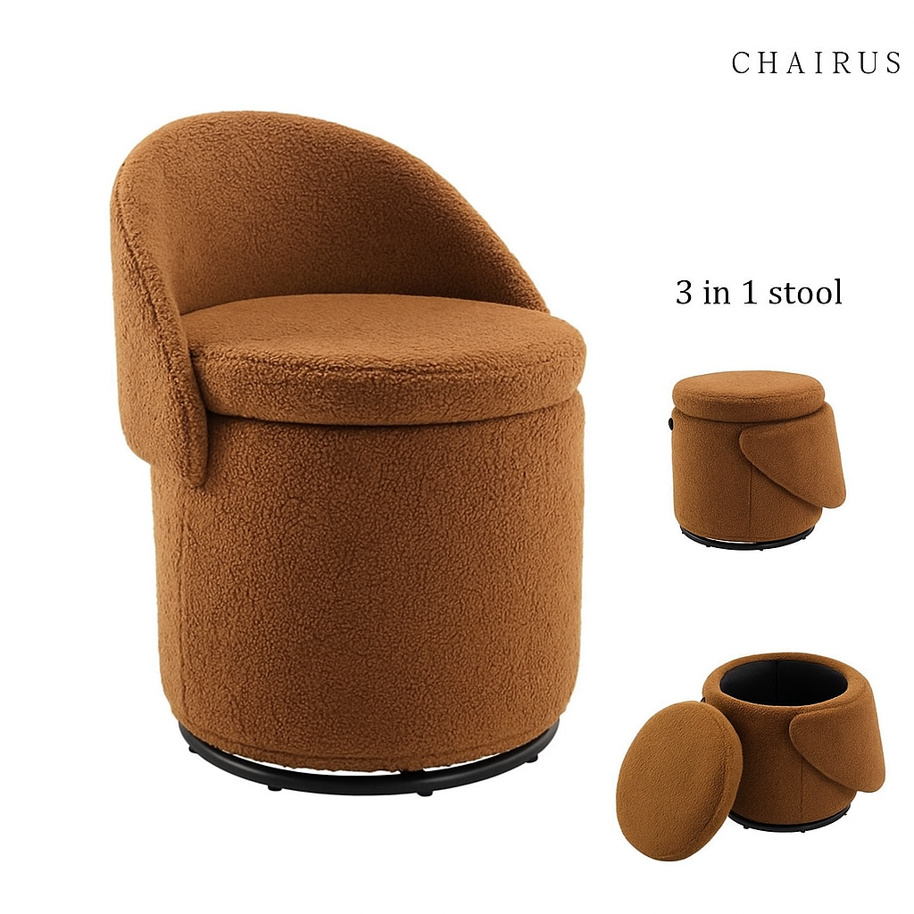 3-in-1 Swivel Vanity Stool