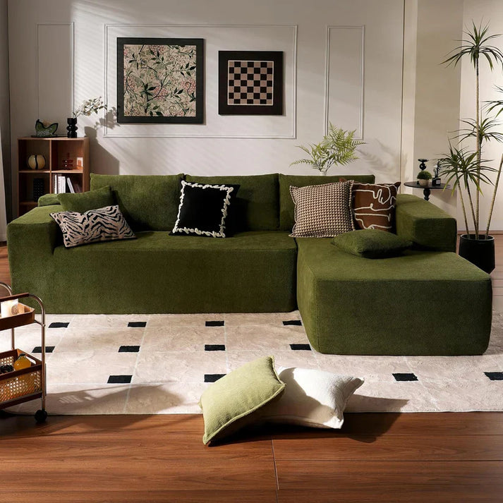 Plush comfortable and soft large sofa