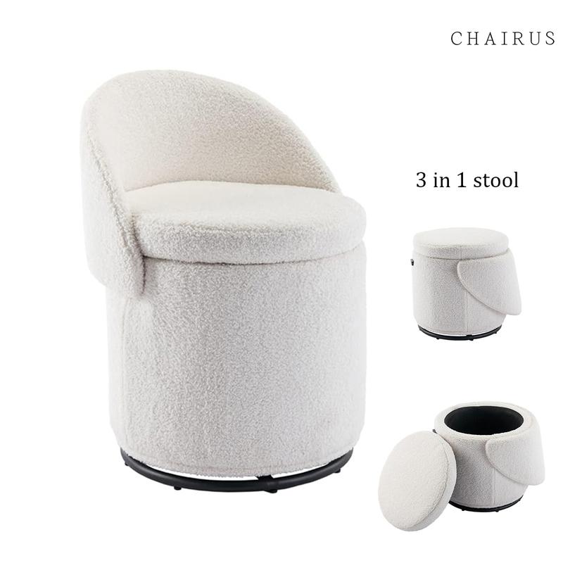 3-in-1 Swivel Vanity Stool