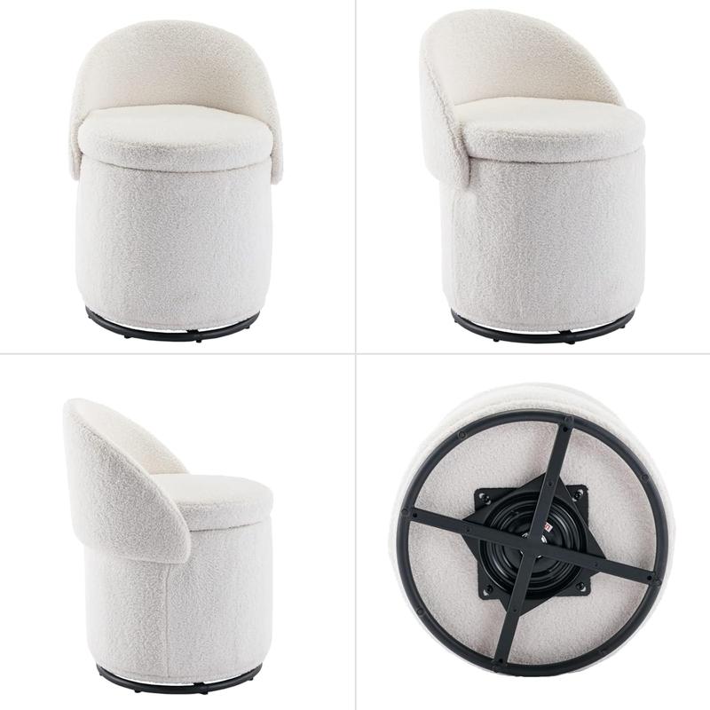3-in-1 Swivel Vanity Stool