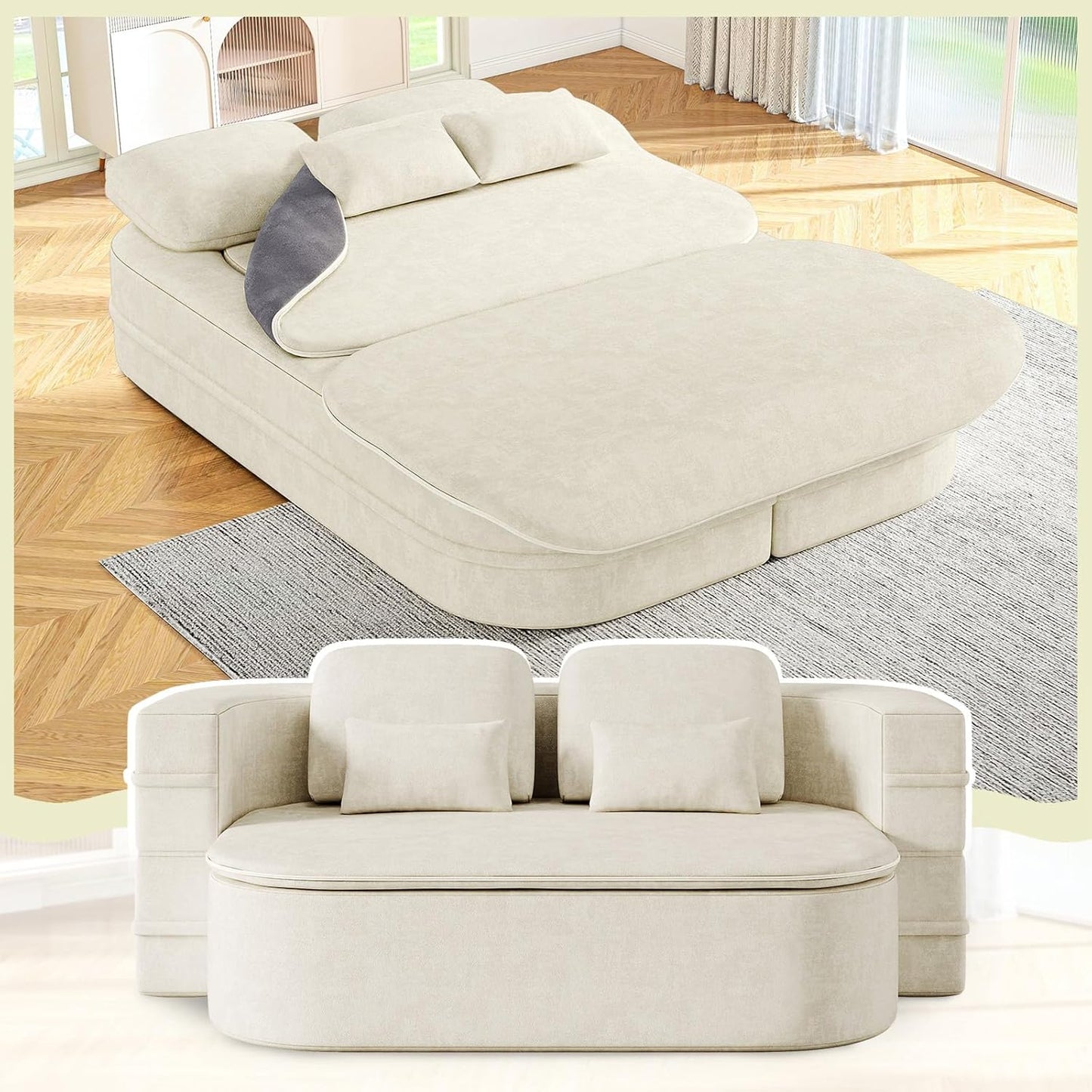 Antetek Convertible Sleeper Sofa