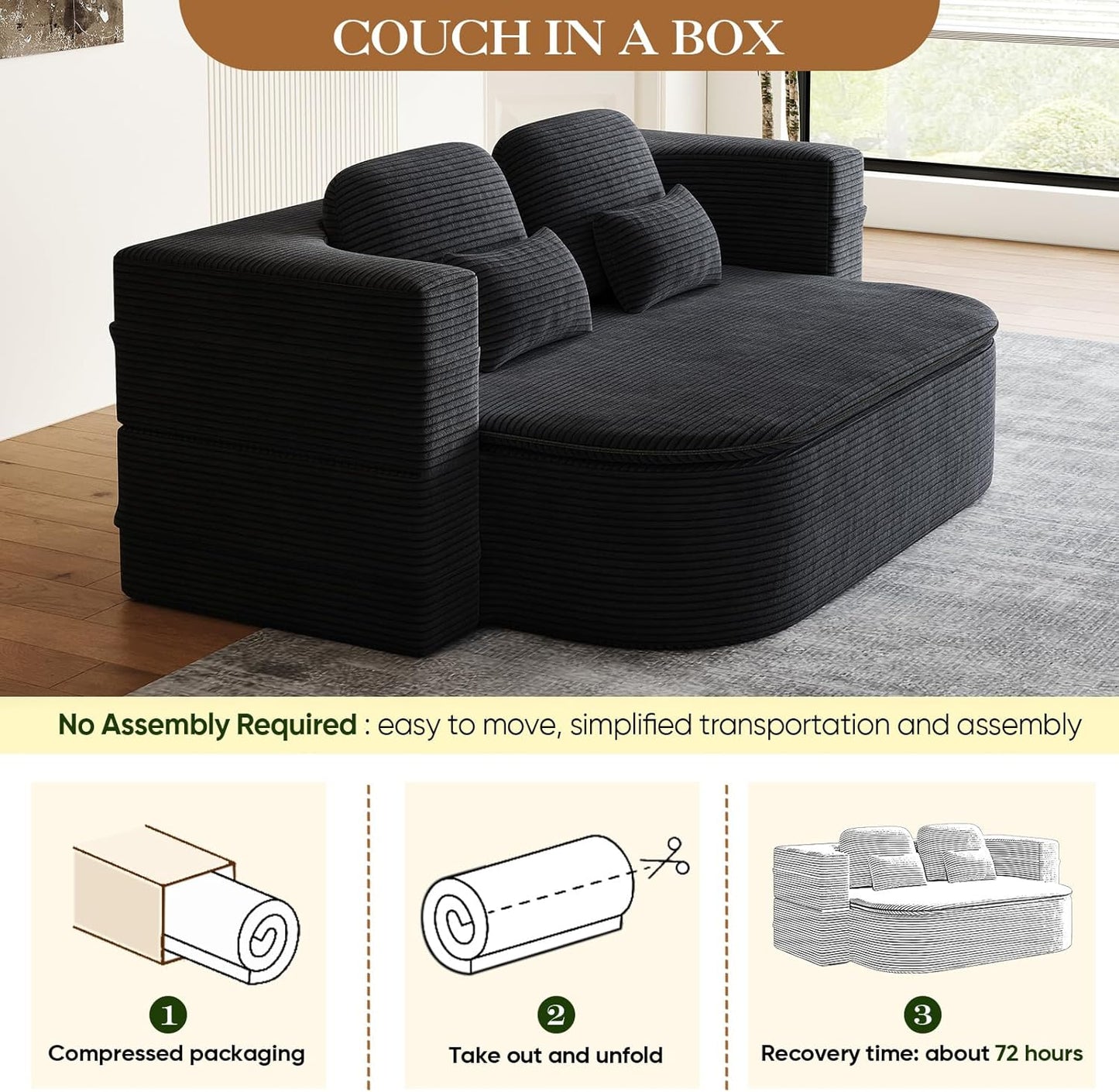 Antetek Convertible Sleeper Sofa