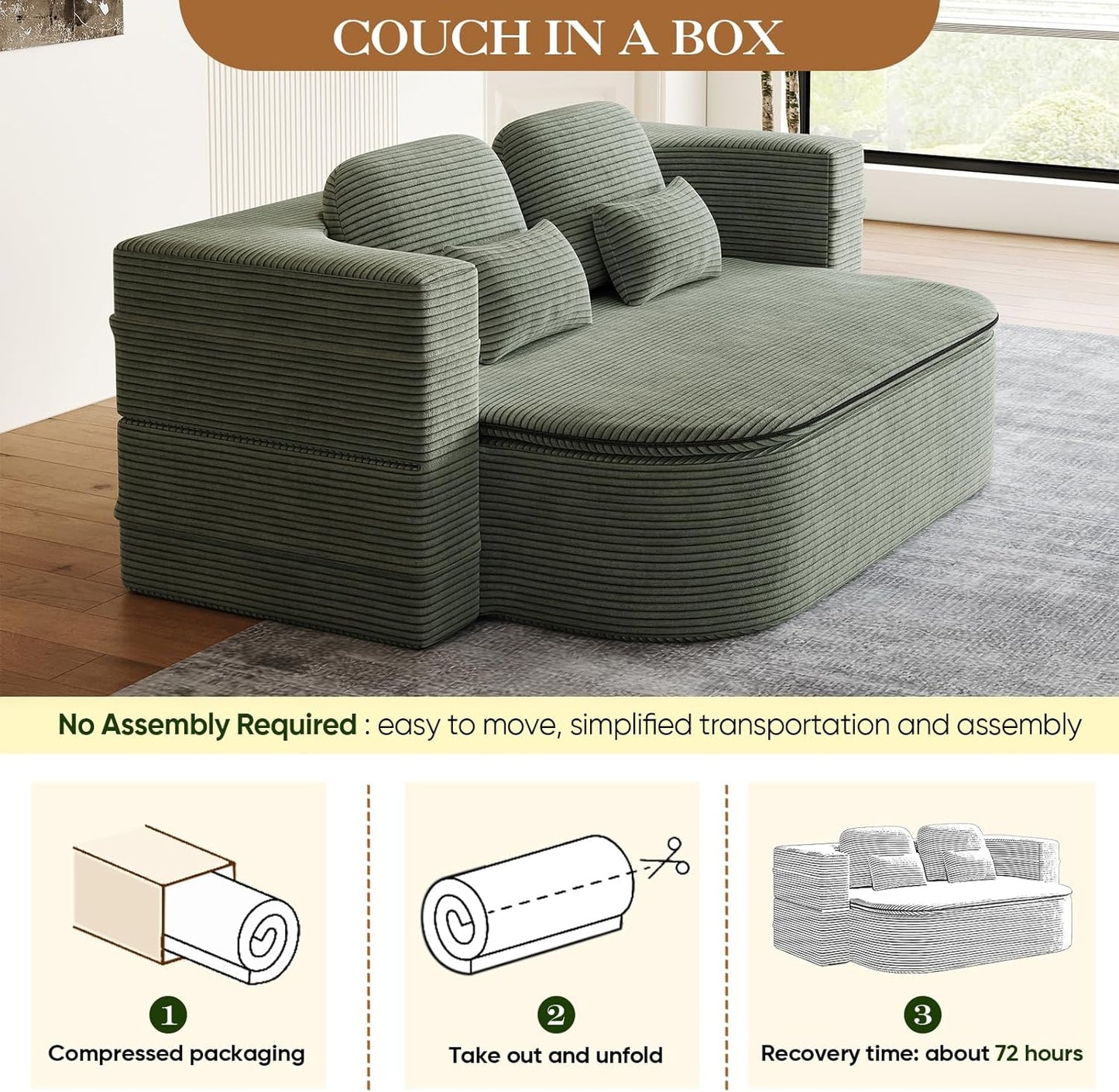 Antetek Convertible Sleeper Sofa