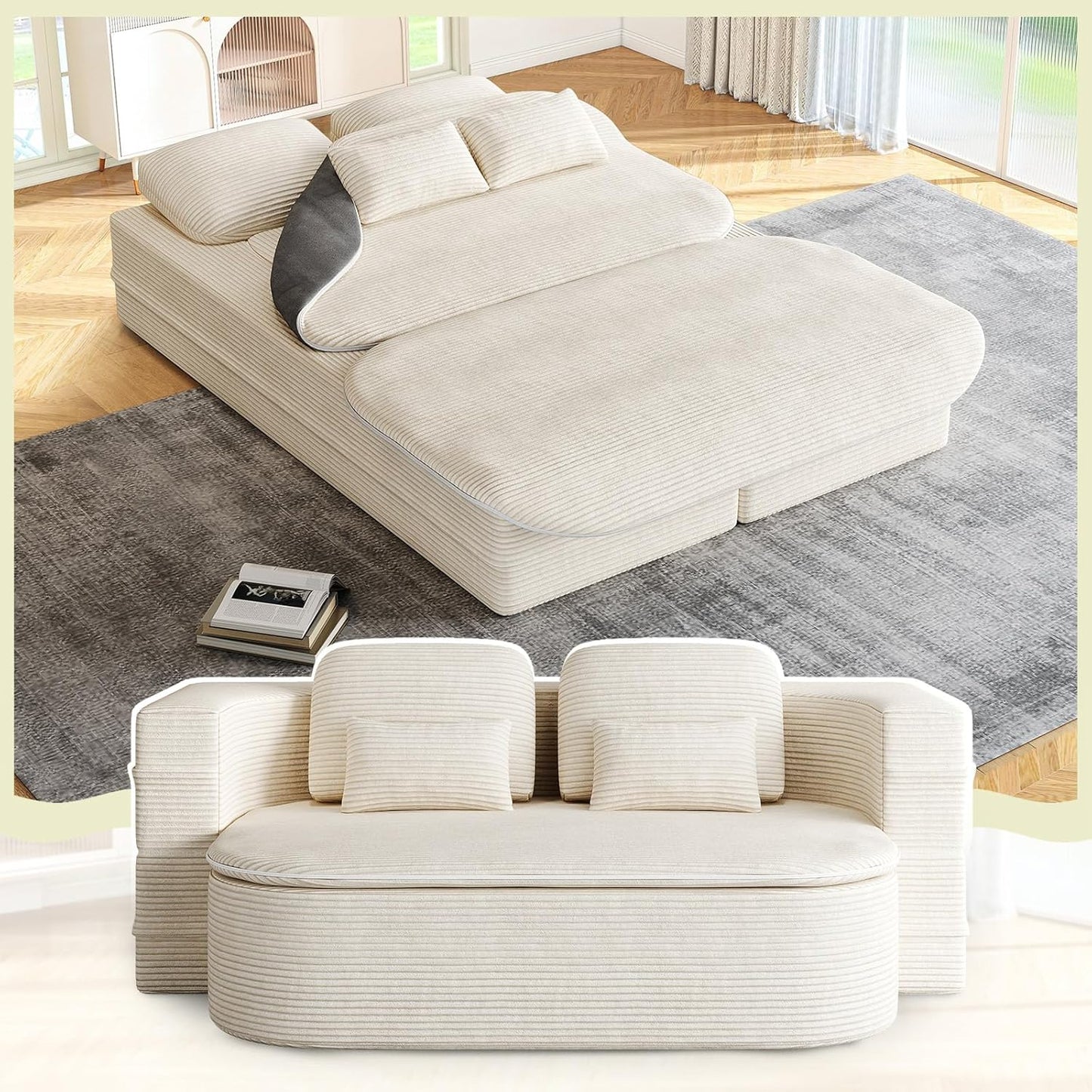 Antetek Convertible Sleeper Sofa