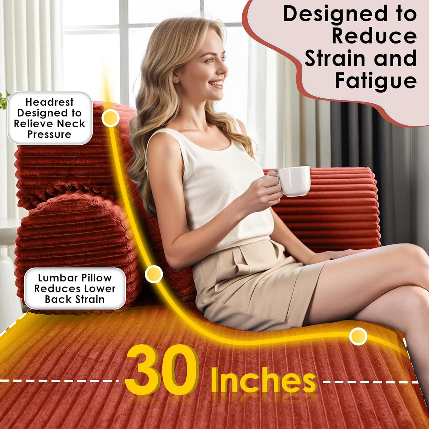 Convertible Sleeper Sofa Bed, 78.5" Corduroy Foldable Loveseat Sofa