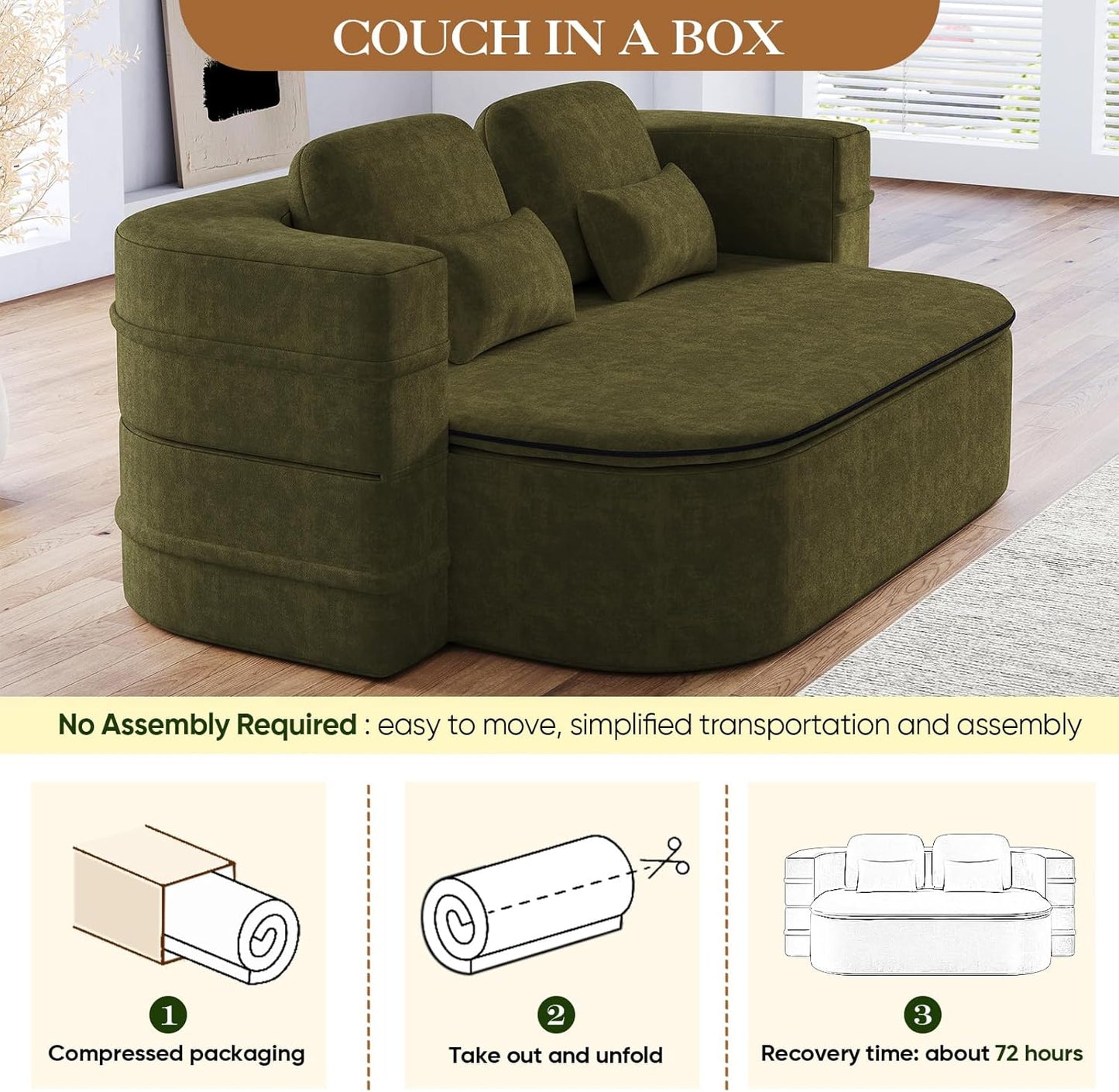 Antetek Convertible Sleeper Sofa