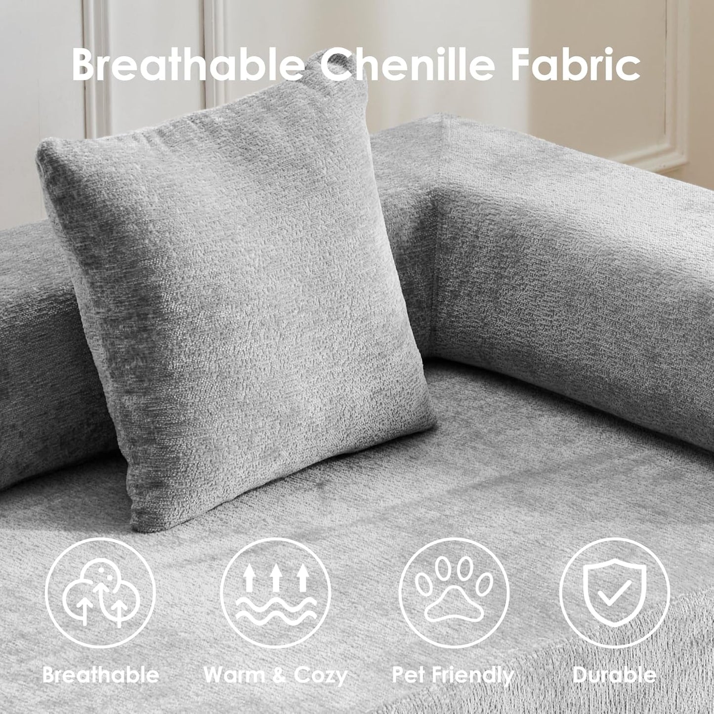 Convertible Sleeper Sofa Bed, 78.5" Corduroy Foldable Loveseat Sofa