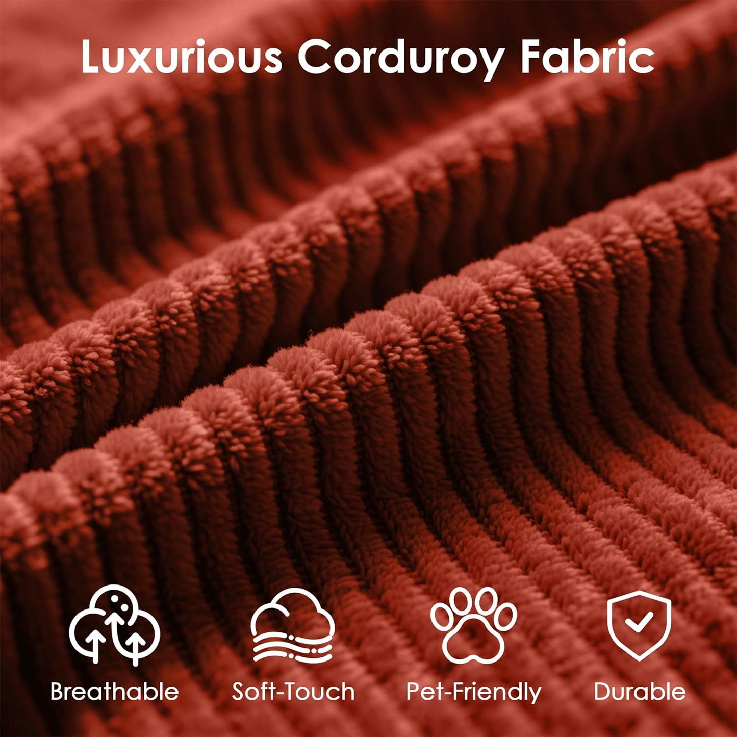 Convertible Sleeper Sofa Bed, 78.5" Corduroy Foldable Loveseat Sofa