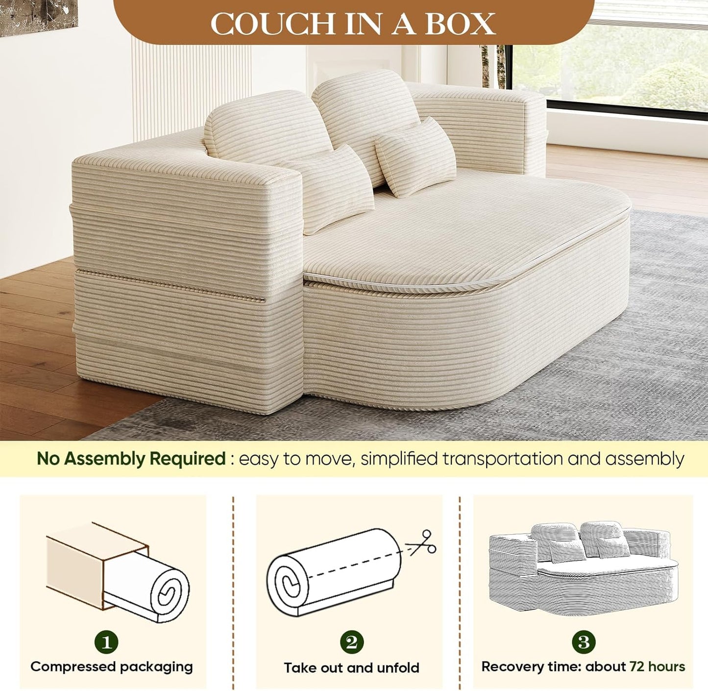 Antetek Convertible Sleeper Sofa