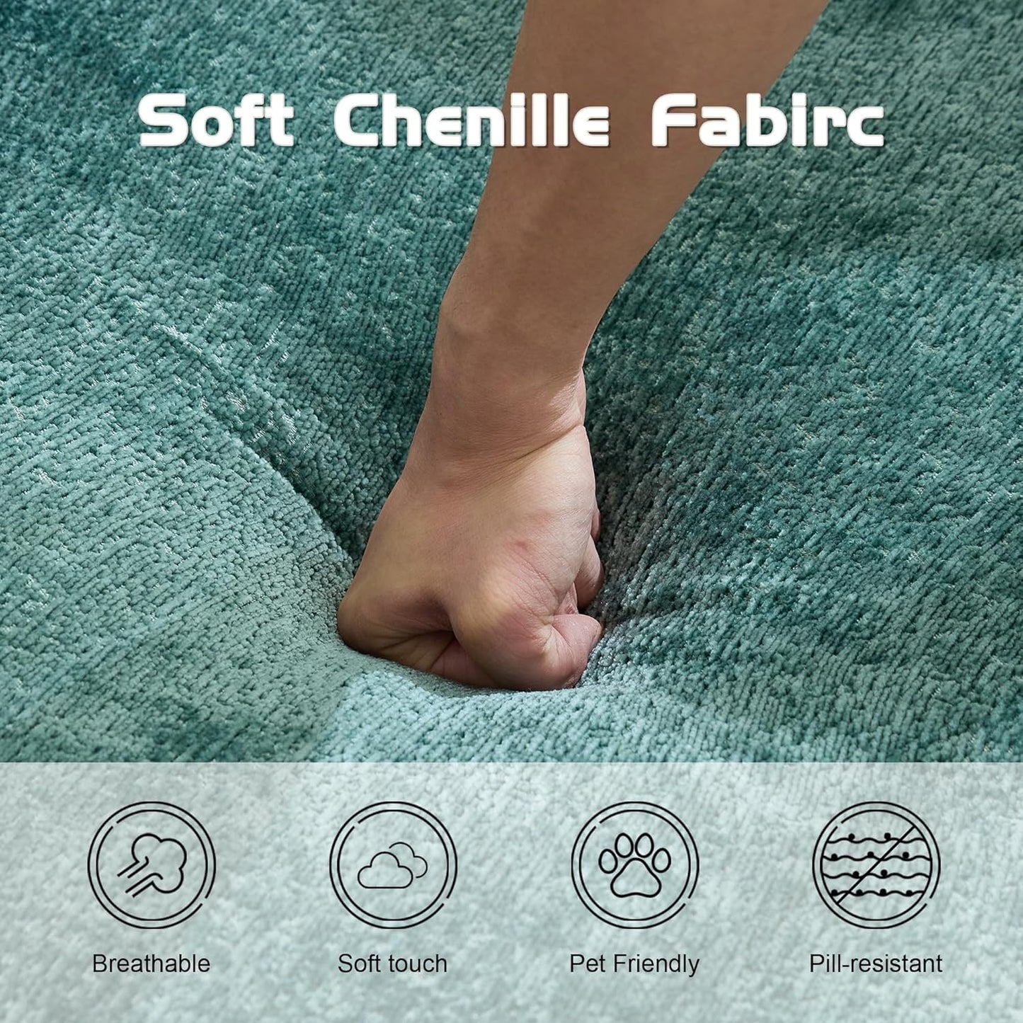 Compression Floor Sofa Bed, 3-Seat